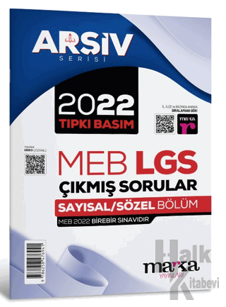 2022 LGS 8. Sınıf Arşiv Serisi Tıpkı Basım Çıkmış Sorular Tamamı Video Çözümlü