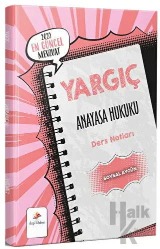 2022 Yargıç Anayasa Hukuku Ders Notları