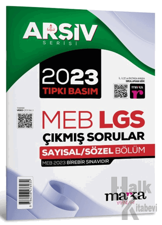 2023 LGS 8. Sınıf Arşiv Serisi Tıpkı Basım Çıkmış Sorular Tamamı Video Çözümlü