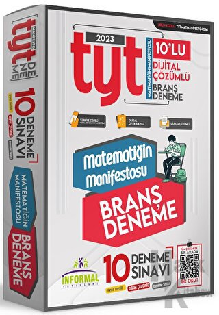 2023 YKS TYT Matematiğin Manifestosu 10lu Dijital Çözümlü Branş Deneme Paketi