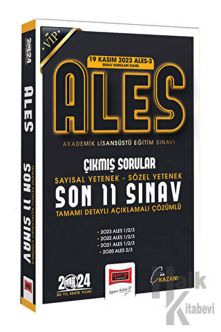 2024 ALES Son 11 Sınav Çıkmış Sorular (19 Kasım 2023 Sınavı Dahil)