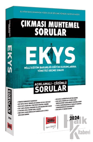 2024 Çıkması Muhtemel EKYS Açıklamalı Çözümlü Sorular