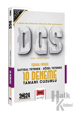 2024 DGS Sözel Sayısal Bölüm Tamamı Çözümlü Fasikül 10 Deneme - Halkki