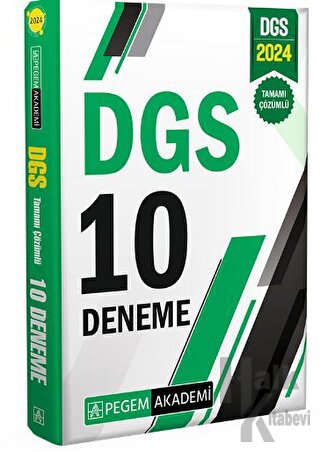 2024 DGS Tamamı Çözümlü 10 Deneme - Halkkitabevi