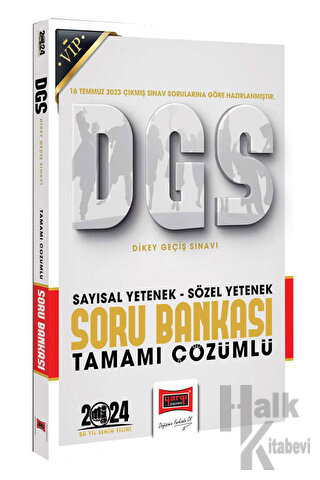 2024 DGS Vip Sözel Sayısal Bölüm Tamamı Çözümlü Soru Bankası - Halkkit