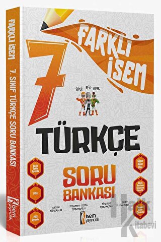 2024 Farklı İsem 7. Sınıf Türkçe Soru Bankası