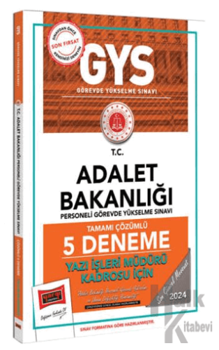 2024 GYS Adalet Bakanlığı Yazı İşleri Müdürü Kadrosu İçin Tamamı Çözüm