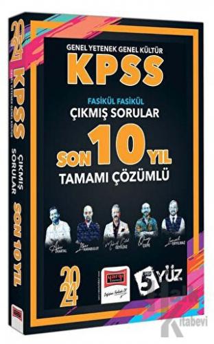 2024 KPSS 5Yüz GK-GY Çözümlü Fasikül Fasikül Çıkmış Sorular Son 10 Yıl