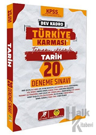 2024 KPSS Dev Kadro Türkiye Karması Tarih 20 Deneme