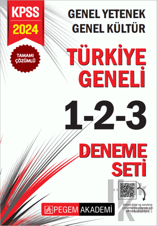 2024 KPSS Genel Yetenek Genel Kültür Türkiye Geneli Tamamı Çözümlü 1-2-3 (3'lü Deneme Seti)