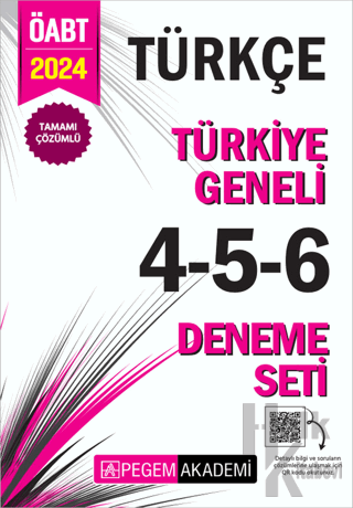 2024 KPSS ÖABT Türkçe Tamamı Çözümlü Türkiye Geneli 4-5-6 (3'lü Deneme Seti)