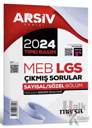 2024 LGS 8. Sınıf Arşiv Serisi Tıpkı Basım Çıkmış Sorular Tamamı Video Çözümlü