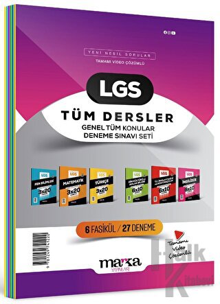 2024 LGS Genel Konular Tüm Dersler Deneme Sınavı Seti 6 Fasikül 27 Deneme