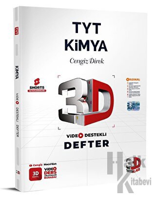 2024 TYT 3D Kimya Video Destekli Defter - Halkkitabevi