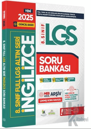 2025 8. Sınıf Full LGS Altın Seri İngilizce MEB Çıkmış Soru Bankası Mo