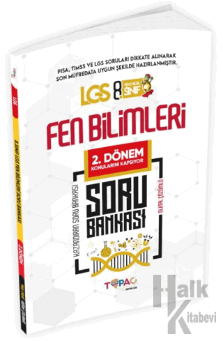 2025 8.Sınıf LGS Fen Bilimleri 2. Dönem Soru Bankası - Halkkitabevi