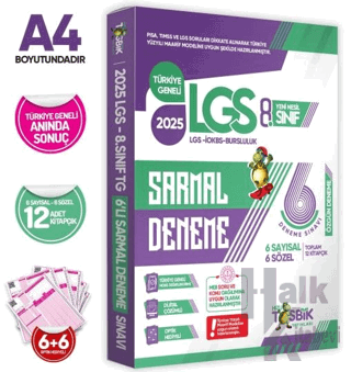 2025 8. Sınıf Yeni Sistem LGS 6lı Sarmal Deneme Paketi Dijital Çözümlü