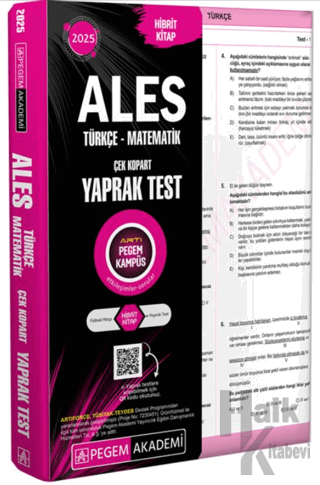 2025 ALES Çek Kopart Yaprak Test - Halkkitabevi