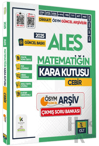 2025 ALES Matematiğin Kara Kutusu 1. Cilt CEBİR - Halkkitabevi