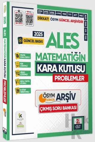 2025 ALES Matematiğin Kara Kutusu 2. Cilt Problem Konu Özetli Dijital 