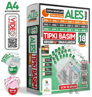 2025 ALES ÖSYM Tıpkı Basım Çıkmış Soru 18li Deneme Paketi Video ve Dij