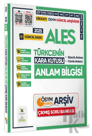 2025 ALES Türkçenin Kara Kutusu ANLAM BİLGİSİ (Sözcük-Cümle) PDF ve Vi