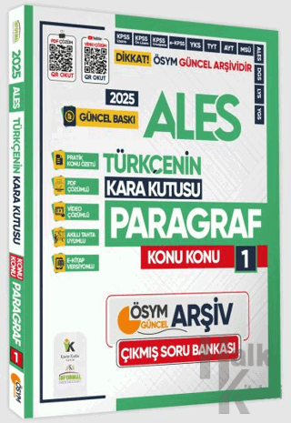 2025 ALES Türkçenin Kara Kutusu Konu Konu Paragraf 1 Konu Özetli ÖSYM 