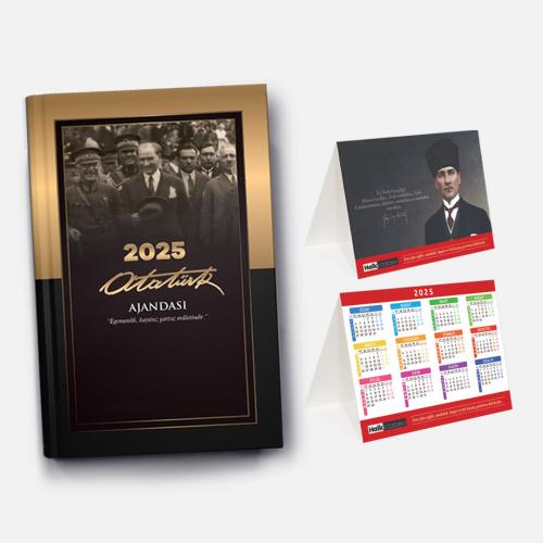 2025 Atatürk Ajanda İnkılap ve Masa Takvimi