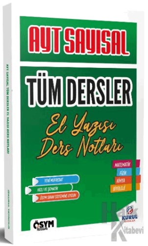 2025 AYT Sayısal Tüm Dersler El Yazısı Ders Notları - Halkkitabevi