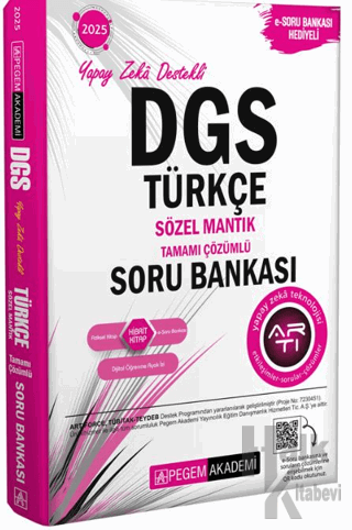 2025 DGS Türkçe Sözel Mantık Tamamı Çözümlü Soru Bankası - Halkkitabev