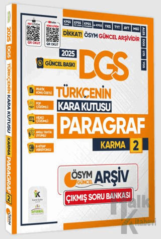 2025 DGS Türkçenin Kara Kutusu Karma Paragraf 2 Konu Özetli Çıkmış Sor