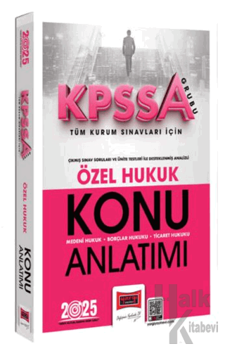 2025 KPSS-A Grubu Tüm Kurum Sınavları İçin Özel Hukuk Konu Anlatımı