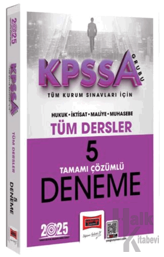 2025 KPSS-A Grubu Tüm Kurum Sınavları İçin Tüm Dersler Tamamı Çözümlü 5 Deneme