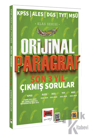 2025 KPSS ALES DGS TYT MSÜ Klas Serisi Orijinal Paragraf Son 3 Yıl Çık