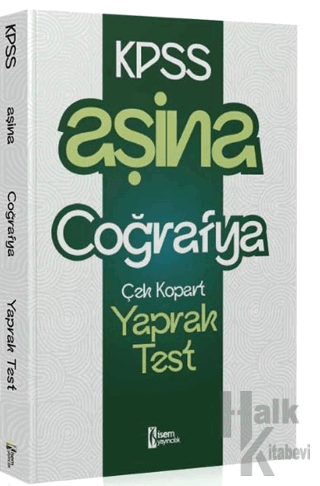 2025 KPSS Aşina Coğrafya Çek Kopart Yaprak Test - Halkkitabevi