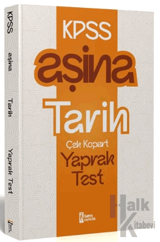 2025 KPSS Aşina Tarih Çek Kopart Yaprak Test - Halkkitabevi