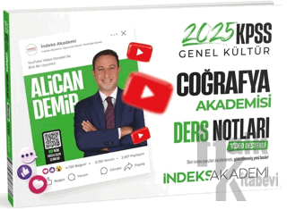 2025 KPSS Coğrafya Akademisi Video Ders Notları - Halkkitabevi