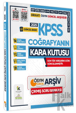 2025 KPSS Coğrafyanın Kara Kutusu Konu Özetli Dijital Çözümlü ÖSYM Çık