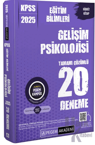 2025 KPSS Eğitim Bilimleri Gelişim Psikolojisi Tamamı Çözümlü 20 Denem