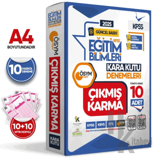 2025 KPSS EĞİTİM BİLİMLERİ ÖSYM Çıkmış Soru Karma Kara Kutu 10lu Paket