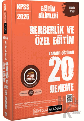 2025 KPSS Eğitim Bilimleri Rehberlik ve Özel Eğitim Tamamı Çözümlü 20 Deneme