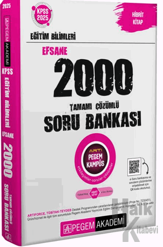 2025 KPSS Eğitim Bilimleri Tamamı Çözümlü Efsane 2000 Soru Bankası - H