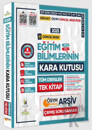 2025 KPSS Eğitim Bilimlerinin Kara Kutusu Tüm Dersler Tek Kitap Çözümlü Soru Bankası