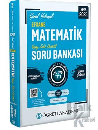 2025 KPSS Genel Yetenek Efsane Matematik Tamamı Çözümlü Soru Bankası -