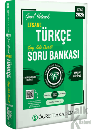 2025 KPSS Genel Yetenek Efsane Türkçe Tamamı Çözümlü Soru Bankası - Ha