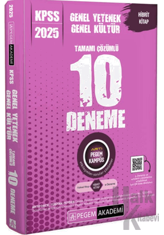 2025 KPSS Genel Yetenek Genel Kültür Tamamı Çözümlü 10 Deneme - Halkki