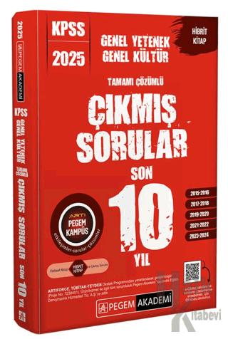 2025 KPSS Genel Yetenek Genel Kültür Tamamı Çözümlü Çıkmış Sorular Son 10 Yıl