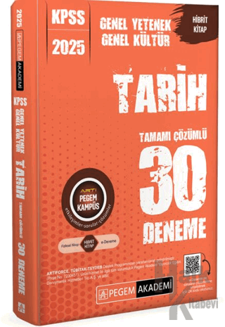 2025 KPSS Genel Yetenek Genel Kültür Tarih Tamamı Çözümlü 30 Deneme