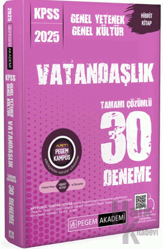 2025 KPSS Genel Yetenek Genel Kültür Vatandaşlık Tamamı Çözümlü 30 Den