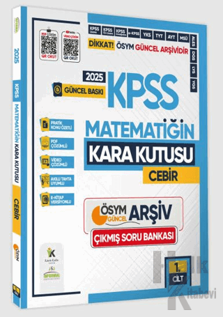 2025 KPSS Matematiğin Kara Kutusu 1.Cilt Konu Özetli Dijital Çözümlü ÖSYM Çıkmış Soru Havuzu Bankası